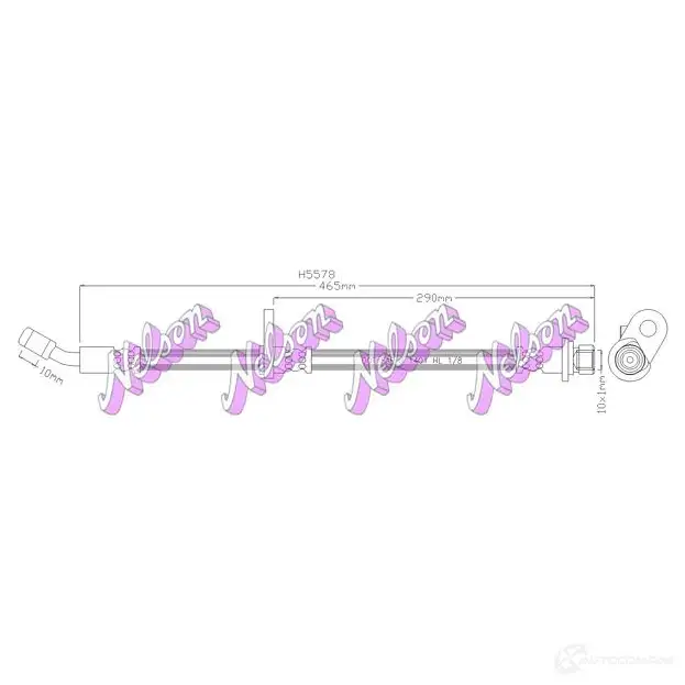 Тормозной шланг KAWE 2334600 JFS4L 7 H5578