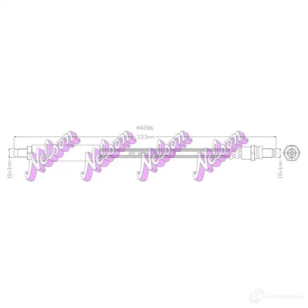Тормозной шланг KAWE 2333796 3N WRQIN H4286