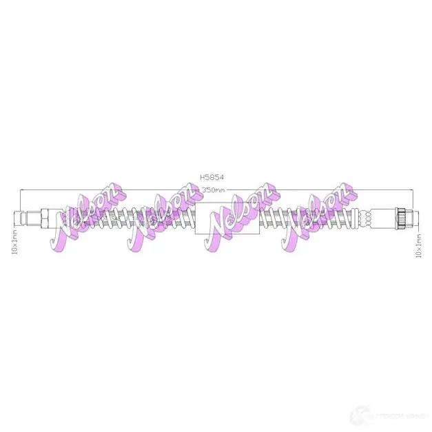 Тормозной шланг KAWE EL 7JL 2334832 H5854 изображение 0