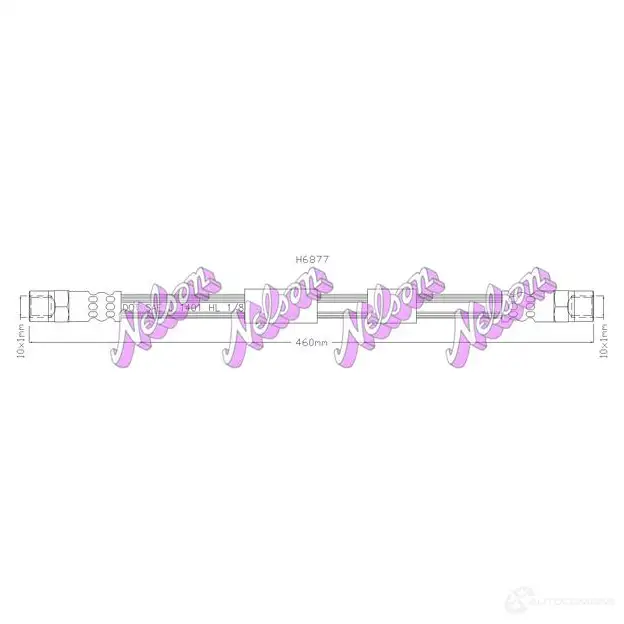 Тормозной шланг KAWE H6877 F26 JRK 2335528 изображение 0