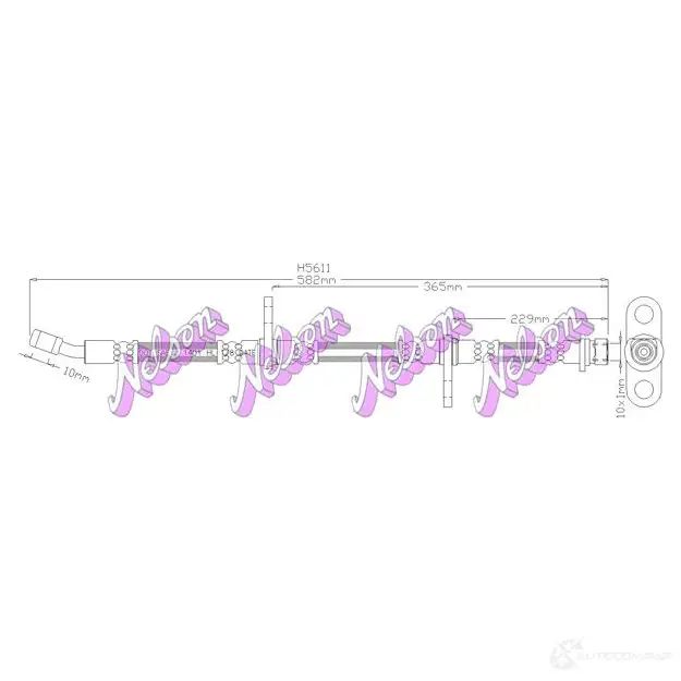 Тормозной шланг KAWE 2334639 W5AK A3S H5611