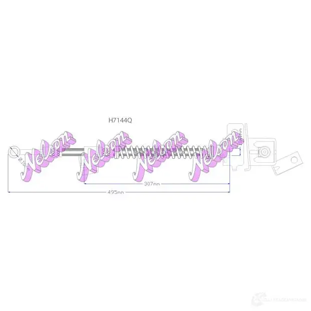Тормозной шланг KAWE GZCU8S 3 2335815 H7144Q