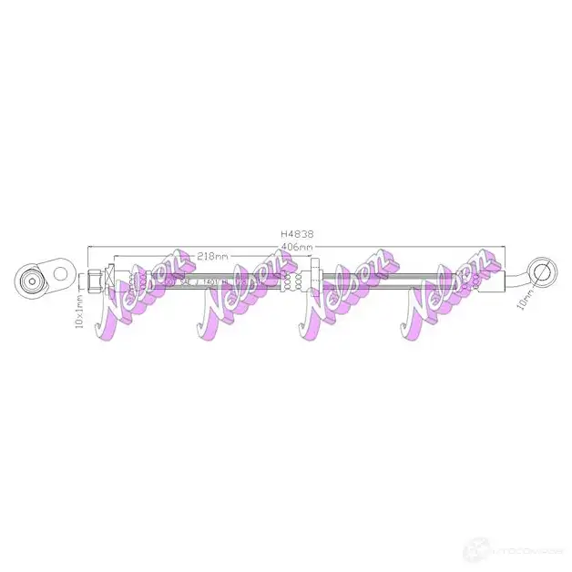 Тормозной шланг KAWE 07W 2N 2334273 H4838
