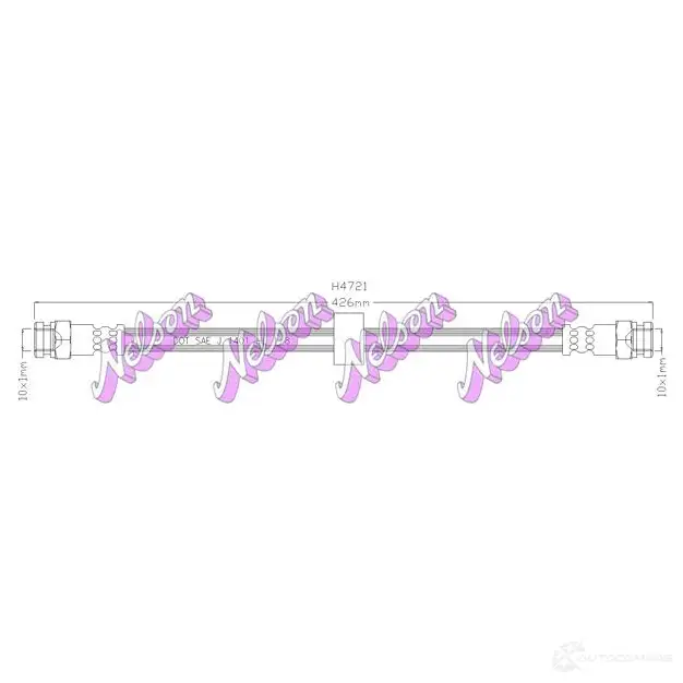 Тормозной шланг KAWE 2334173 H4721 ZJF NY