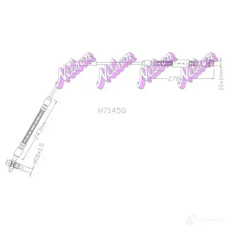 Тормозной шланг KAWE IWV 0AR 2335817 H7145Q