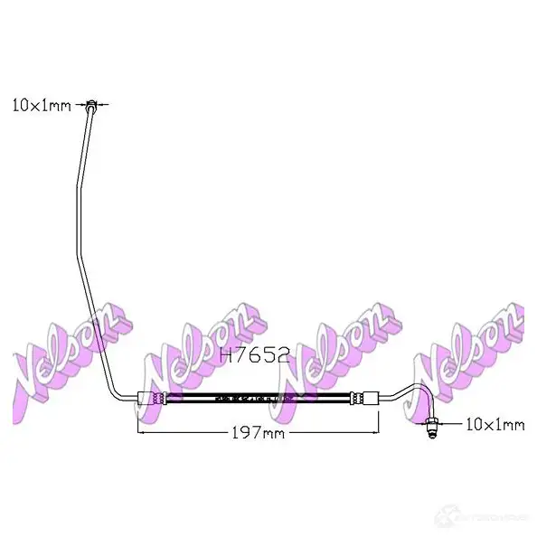 Тормозной шланг KAWE 2336452 BNM MK6 H7652 изображение 0