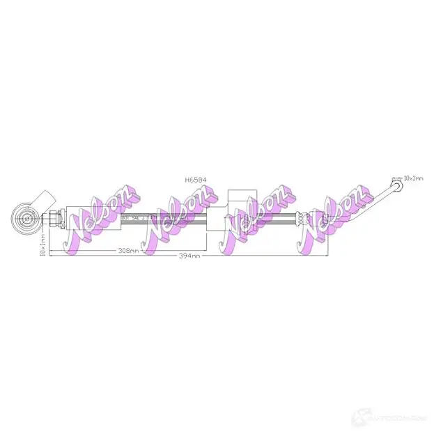 Тормозной шланг KAWE H6584 P5 ZQIIT 2335237
