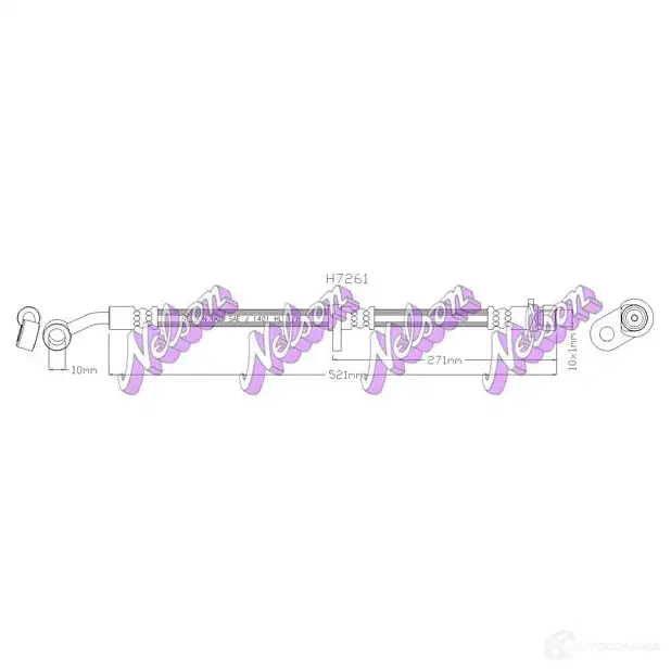 Тормозной шланг KAWE 2335937 H7261 V5J6 HDC