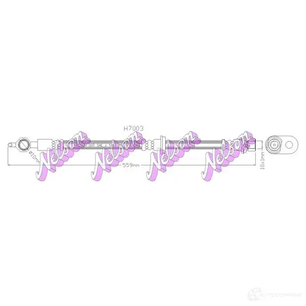 Тормозной шланг KAWE IL HLUIQ H7003 2335657