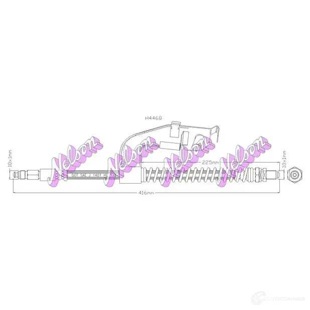 Тормозной шланг KAWE H4468 2333949 YL5V 66