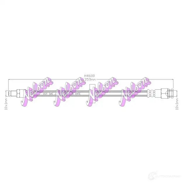 Тормозной шланг KAWE H4600 O OTLK 2334072 изображение 0