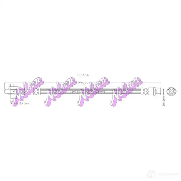 Тормозной шланг KAWE HDSF R 2334903 H5953Q