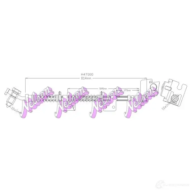 Тормозной шланг KAWE H4700Q 8 27DV 2334155