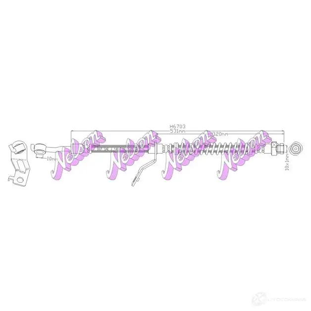Главный тормозной цилиндр KAWE 758472734 8S WYAGG B1667