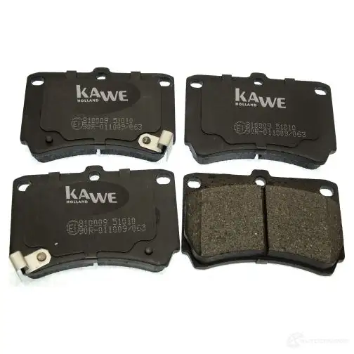 Тормозные колодки дисковые, комплект KAWE 74QG F 2317774 810009