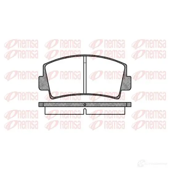 Тормозные колодки дисковые, комплект KAWE D76-700 9 PCA007800 2298864 0078 00 изображение 0