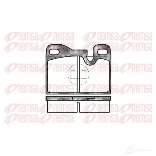 Тормозные колодки дисковые, комплект KAWE 2299078 D252-7045 2048 2 0130 00