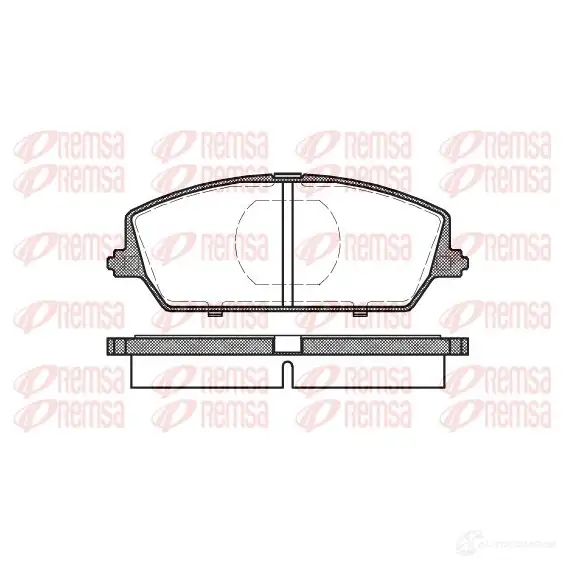 Тормозные колодки дисковые, комплект KAWE 2299687 0387 00 2176 5 PCA038700