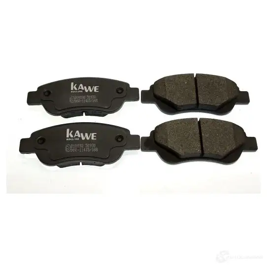 Тормозные колодки дисковые, комплект KAWE 810092 VH 6EQM 2317857