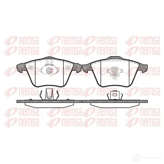 Тормозные колодки дисковые, комплект KAWE 0964 20 D915A-8220 2300836 BP M0964.20 изображение 0