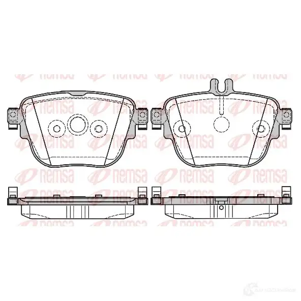 Тормозные колодки дисковые, комплект KAWE 1792 00 HV Y07B 1424237413 изображение 0