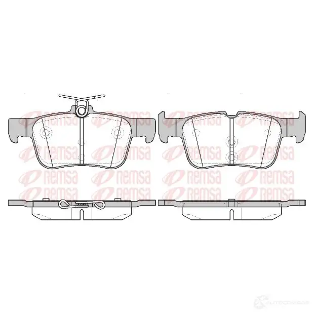 Тормозные колодки дисковые, комплект KAWE 1551 42 2M54 A6 1424888859 изображение 0