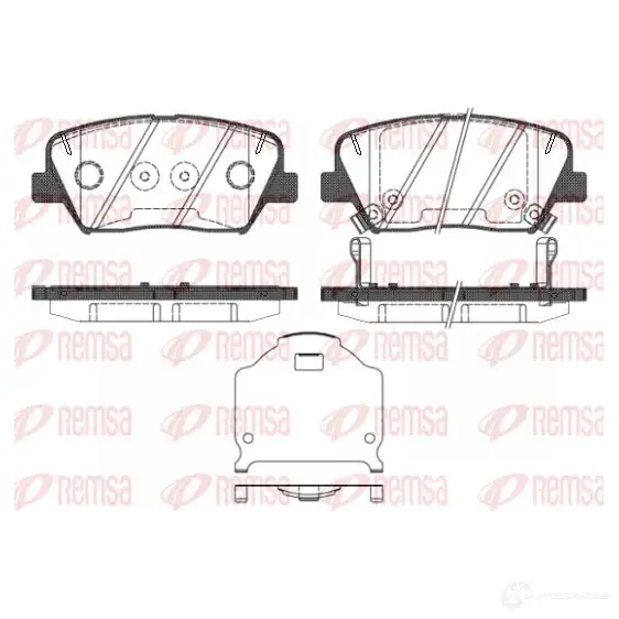 Тормозные колодки дисковые, комплект KAWE B PM1412.02 D1432-8549 1412 02 2302709