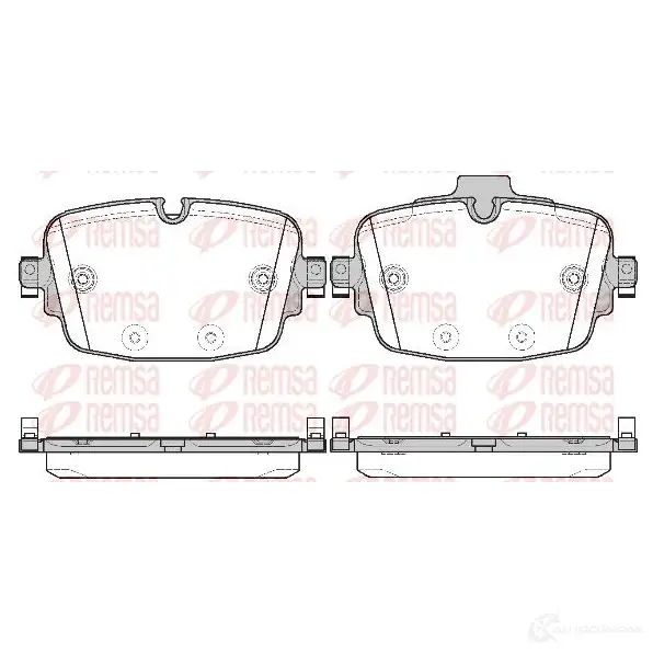 Тормозные колодки дисковые, комплект KAWE 1739 00 9C 9TJ 1424237398
