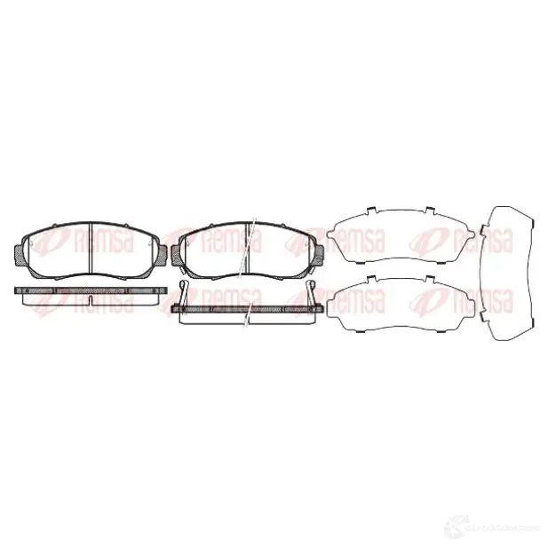 Тормозные колодки дисковые, комплект KAWE 2302459 PCA117112 1171 12 D1521-79 94