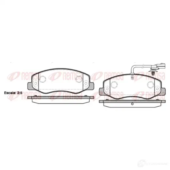 Тормозные колодки дисковые, комплект KAWE BP M1442.01 1442 01 PCA144201 2302746 изображение 0