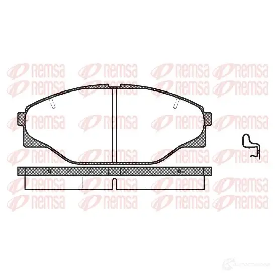 Тормозные колодки дисковые, комплект KAWE D43 4-7321 0314 04 PCA031404 2299548