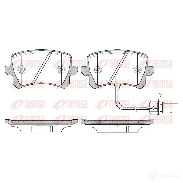 Тормозные колодки дисковые, комплект KAWE 1424218975 1342 01 M2 HP4MJ изображение 0