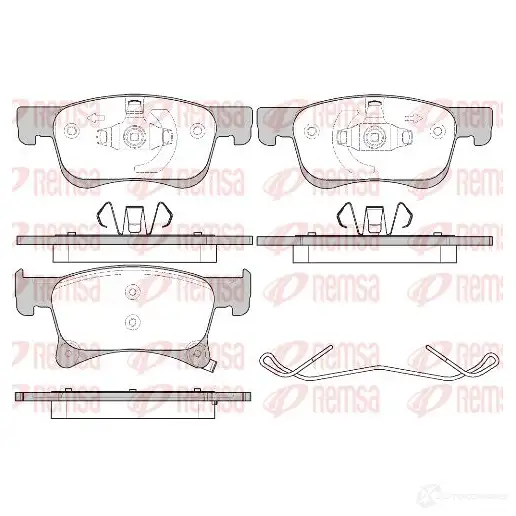 Тормозные колодки дисковые, комплект KAWE 1580 02 PCA158002 B PM1580.02 2302962 изображение 0