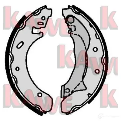 Тормозные колодки KAWE 2300344 07100 CEF ORR8