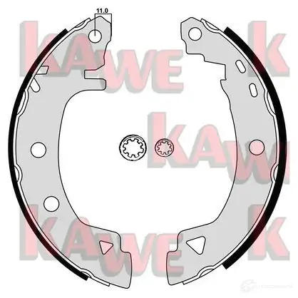 Тормозные колодки KAWE 3VN A4K 2299927 04920 изображение 0