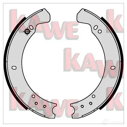 Тормозные колодки KAWE 06080 D7X46 M 2300152