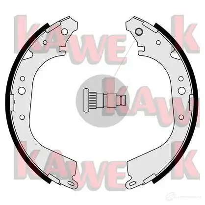 Тормозные колодки KAWE 2U JG6 05280 2299994 изображение 0