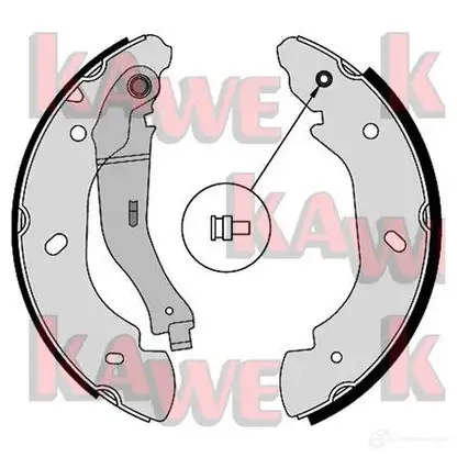 Тормозные колодки KAWE DGV Q13L 08580 2300653 изображение 0