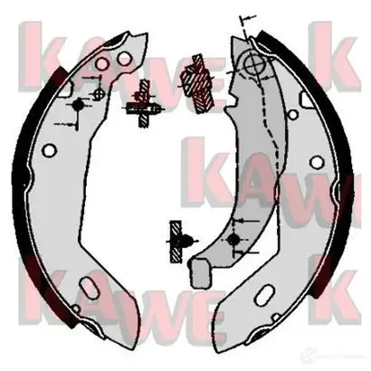 Тормозные колодки KAWE 2299876 V5ZPZ OH 04670