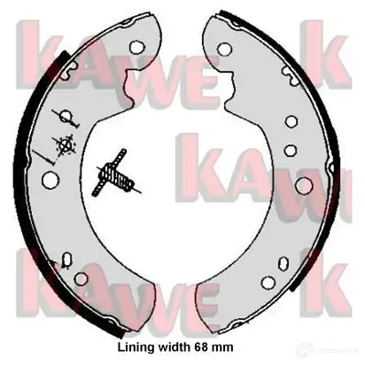 Тормозные колодки KAWE 2299952 05060 1QYI T