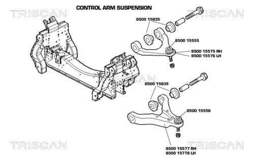 Сайлентблок KAWE 8500 15835 SG 3WD 2321230 изображение 1