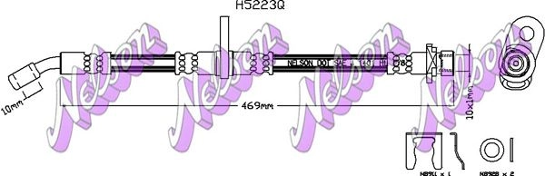 Тормозной шланг KAWE H5223Q 2334431 KR B05J3 изображение 0