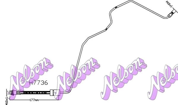 Тормозной шланг KAWE TC GZZ H7736 2336545