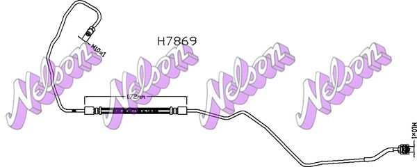 Тормозной шланг KAWE H7869 Y K2XO 2336707