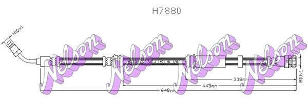 Тормозной шланг KAWE H7880 G KHBC 2336720