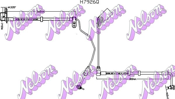 Тормозной шланг KAWE 1424235361 0T NJZ H7926Q изображение 0