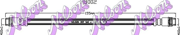 Тормозной шланг KAWE 1424806466 H8002 GIX0 P изображение 0