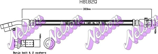 Тормозной шланг KAWE 3Q ZUPB H8182Q 1440968707