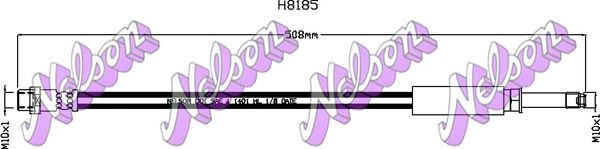 Тормозной шланг KAWE AB ZM8 1440968709 H8185 изображение 0