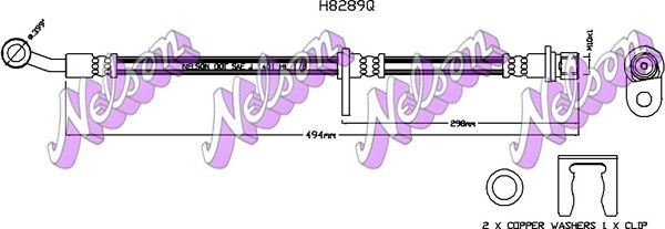 Тормозной шланг KAWE 4 4PI7I H8289Q 1440968843